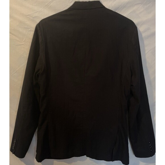 J. CREW SOMELOS Black Ludlow Cotton Linen Unstructured Men's Blazer Size 40L - Picture 4 of 10